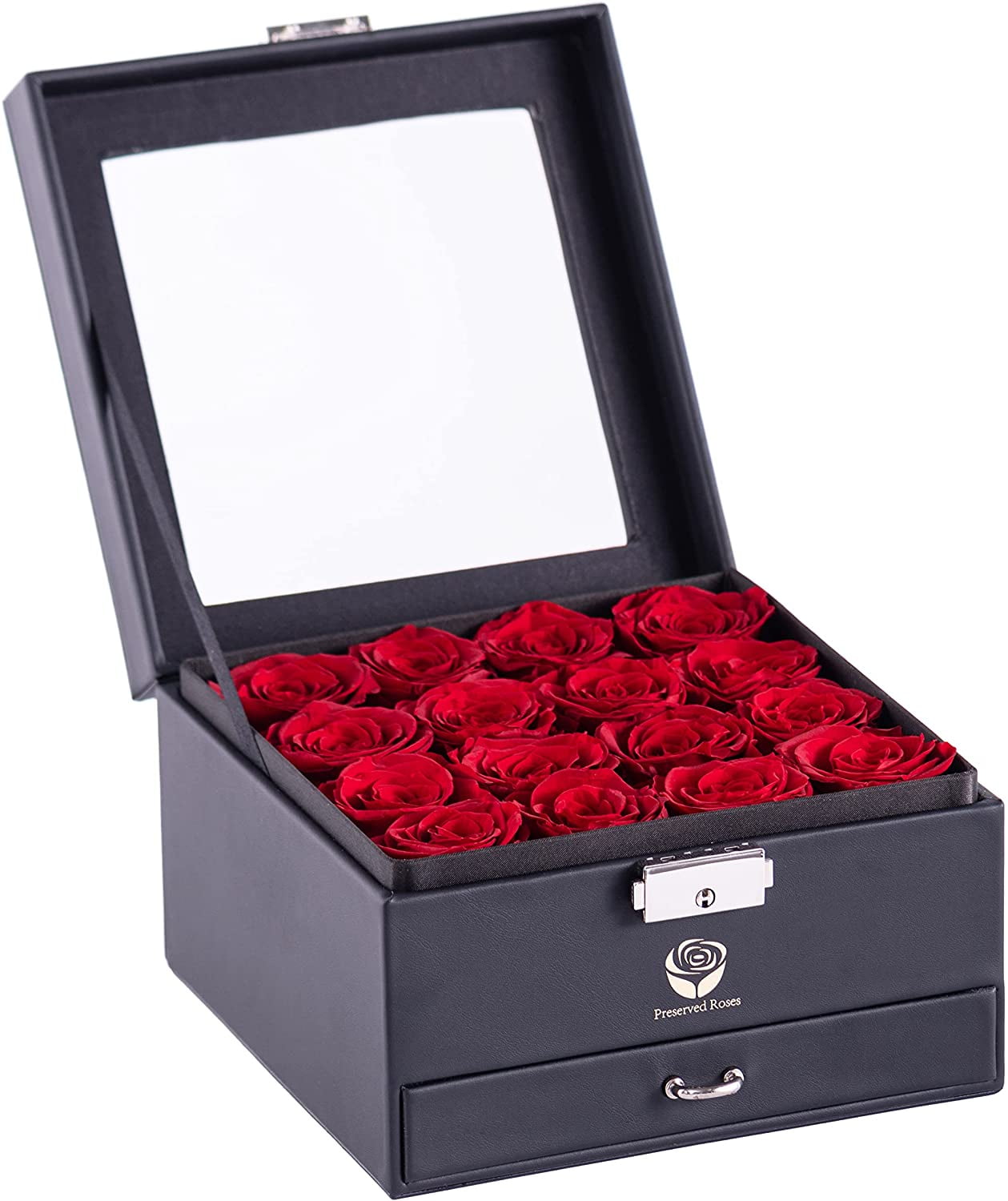 Yamonic Preserved Real Roses in a Box 