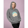 thumbnail image 2 of Emotionally Exhausted! Hoodie Women -Smartprints Designs, Female 4X-Large, 2 of 4