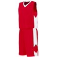 thumbnail image 5 of Augusta S Ladies Block Out Jersey Red/White 1714, 5 of 5