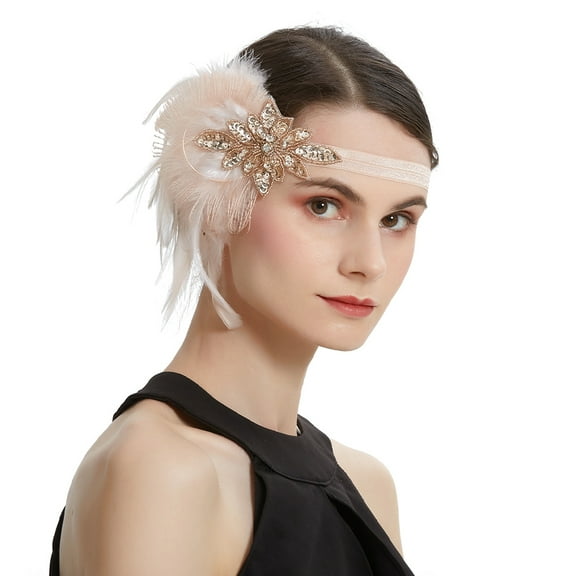 SEWCHICS Flapper Accessories For Women Headband Polyester 1Pcs