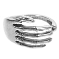 thumbnail image 1 of Anillo de mano con calavera, anillo gótico, anillo de apertura ajustable, anillo de estilo moderno, joyería, 1 of 5
