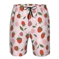 thumbnail image 3 of Goofa Floral Strawberr Printed Mens Swim Trunks Summer Quick Dry Short Beach Swimwear Bathing Suits-Large, 3 of 9