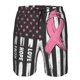 thumbnail image 3 of Fotbe Ribbon Breast Cancer Awareness Trajes de Baño Estampados para Hombre, Shorts de Verano de Secado Rápido, Ropa de Playa, Bañadores-Small, 3 of 6