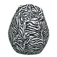 thumbnail image 1 of Boscoman Pear-Shaped Zebra Print Beanbag Chair, 1 of 1