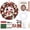 #2, variant on Novryn 3D Fabric Poke Wreath Art Kit, 12 Inch Handmade Fabric Wreath Art Kit With Ornaments Instruction Guide And Poke Tool, DIY Christmas Vintage Holiday Decoration for Beginner