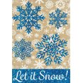 thumbnail image 2 of Briarwood Lane Let It Snow Burlap Winter Garden Flag, 2 of 4