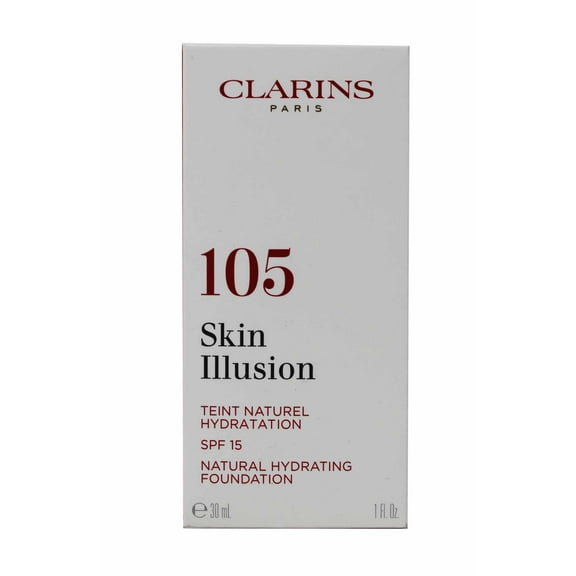 CLARINS 1 OZ SKIN ILLUSION FOUNDATION #105 NUDE