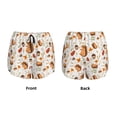 thumbnail image 3 of Yiaed Squirrel Print Women's Running Shorts with Liner 3 Zipper Pockets Elastic Workout Athletic Gym Yoga Shorts-X-Large, 3 of 7
