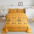 thumbnail image 2 of Manfei Vintage Polka Dots Full Size Comforter Sets,bohemian Rhombus Triangle Bedding Comforter Set,Orange Abstract Geometric Bedding Sets For Adults,Ultra Soft Home Decor Reversible,3pcs, 2 of 8
