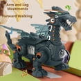 thumbnail image 2 of Electric Walking Dinosaur Toy with Lights, Sounds, and Pull-Along Rope - Interactive Mechanical Dragon for Kids Imaginative Play, 2 of 8