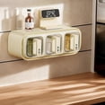 thumbnail image 4 of Wall Mounting Spice Rack Wall Mounting Box 400ml Kitchen Storage Bottles Organizer No Punching With Spoon, 4 of 7