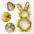thumbnail image 6 of Idyllic Decorative Artificial Easter Bunny, Forsythia, Speckled Eggs Wreath, Multicolor, 6 of 7