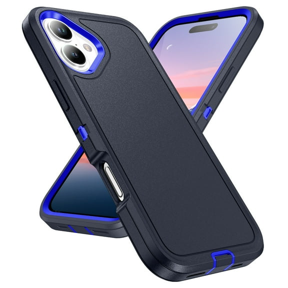 Allytech iPhone 17 Case, Military Grade Protective Shockproof Hybrid PC TPU Drop Proof Anti-scratch Anti-Fingerprint Slim Case Shell Back Cover for Apple iPhone 17 - Royalblue