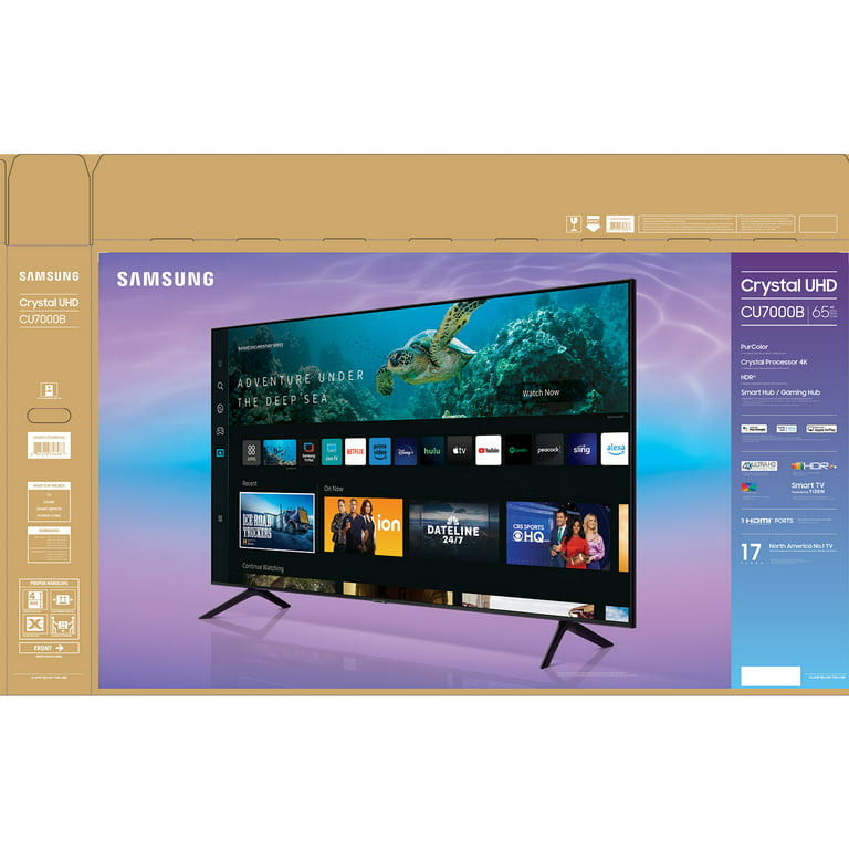 Samsung 65 CU7000 Crystal UHD 4K Smart TV with 4-Year Coverage