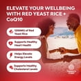 thumbnail image 6 of Natures Craft Red Yeast Rice Capsules 1200mg with CoQ10 100mg, Heart Health Supplement, 120 Count, 6 of 13