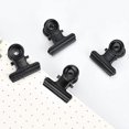thumbnail image 4 of Small Clips, 50pcs Metal Binder Clips, 22mm Bulldog Paper Clips, Black Hinge Clips For Food Bags A, 4 of 4