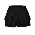 thumbnail image 6 of DHFJKG Mini Skirts For Women Lace Skirts With Built In Shorts Layering Tiered High Wasited Flowy A-Line Sexy Versatile Skirt, 6 of 6