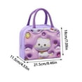 thumbnail image 3 of PEIBang Lunch Bag Cute Lunch Box,Portable Animal Lunch Bag,Reusable Tote Bag for Picnic Work Travel, 3 of 3