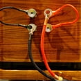 thumbnail image 2 of FELTECHELECTR WAKAUTO - 10 pares de adaptadores de horquilla de cobre chapados en oro de calibre 8 para altavoces (rojo y negro), 2 of 2