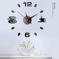 thumbnail image 5 of Reloj de pared 3D DIY, 2 piezas de reloj de pared grande DIY, reloj de pared grande sin marco, pegatina de espejo 3D, péndulo silencioso de metal, reloj de pared moderno de metal, decoración de sala de estar Vhermosa WLJ-3600, 5 of 5