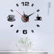 thumbnail image 5 of Reloj de pared 3D DIY, 2 piezas de reloj de pared grande DIY, reloj de pared grande sin marco, pegatina de espejo 3D, péndulo silencioso de metal, reloj de pared de metal moderno, decoración de sala, 5 of 5