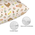 thumbnail image 3 of Fotbe Chicken Family Funda de Almohada Decorativa Estilo Occidental, Lujo en Algodón, Fundas para Almohadas King, Cojín Estampado para Decoración del Hogar-16"x24", 3 of 6