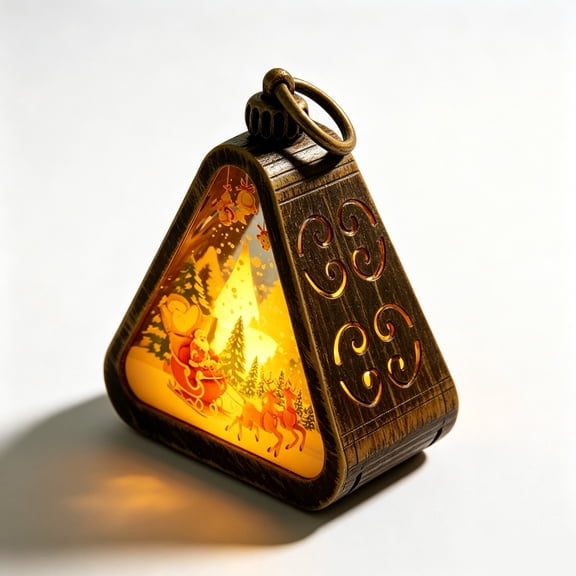 Blue Battery Christmas Led Night Light Vintage Hanging Tabletop Decor Lamp For Gift Vintage Led Night Light Battery Operated 2026