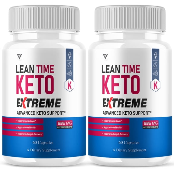 (2 Pack) Lean Time Keto Support, LeanTime Keto Advanced Supplement (120 Capsules)