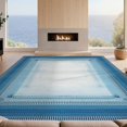 thumbnail image 2 of Design&I 9'x12' Washable Area Rug Giant Skid-Resistant Blue Ombre Geometric Tile Design Abstract Gradient with Borders for Great Room, Large Living, 2 of 7