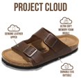 thumbnail image 2 of Sandalia Project Cloud Venita de cuero genuino con memory foam, 2 of 5