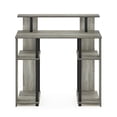 thumbnail image 3 of Furinno JAYA Simple Design Computer Writing Desk, French Oak Grey/Black, 3 of 6