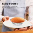 thumbnail image 3 of LOVEVER 100 Pack 5” Aluminum Foil Pie Pans  5 Inch Disposable Aluminum Baking Pie Pan  Deep Foil To Go Food Storage Containers Freezer Safe For Catering  Packaging, 3 of 4