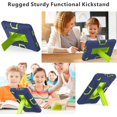 thumbnail image 5 of FIEWESEY Case for for Alcatel Joy Tab 2 Tablet 8-inch 2020 Release (Model: 9032Z) - [Built-in Kickstand] Anti Slip Kids Friendly Shockproof Silicone Protective Cover (Navy Blue/Green), 5 of 6