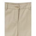 thumbnail image 3 of Wonder Nation Juniors School Uniform Stretch Twill Bermuda Shorts, Sizes 3-15, 3 of 3