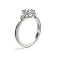 thumbnail image 6 of 0.75 T.C.W Brilliant Asscher Cut Natural Diamond Wonderful Three Stone Engagement Ring for Women Solid 950 Platinum Size 3, 6 of 9