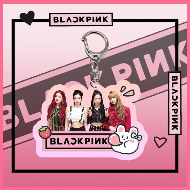 BLACKPINK llavero estrella llavero lisa Jin zhini Pu Caiying acrílico colgante Gao Jiahui unisex