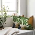 thumbnail image 6 of Tropical Green Leaves Pillow Covers 16x16 Set of 2 Palm Leaf Decorative Outdoor Throw Pillow Cases Spring Summer Modern Botanical Pillowcases Cushion Cover for Sofa Couch Bed Car Living Room, 6 of 6