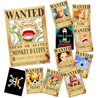 One Piece 3pk Metal Wanted Posters V2 + Coin - Walmart.com