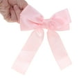 thumbnail image 4 of Unique Bargains 1 Pc Solid Bow Ribbon Duckbill Hair Clips for Home Light Pink, 4 of 5