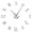 Silver,27inch, variant on American Football Players DIY Giant Wall Clock Rugby Fans Sports Room Wall Decor Modern Design Large Frameless Clock Wall Watch(Black,27inch)