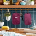 thumbnail image 2 of KitchenAid Asteroid Pot Holder 2-Pack Set, Beet, 7"x10", 2 of 7
