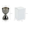 thumbnail image 3 of Vaso medidor de acero inoxidable, medidor de cóctel, utensilios para mezclar Negro, 3 of 7