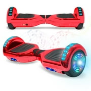 NHT 6.5 inch Electric Hoverboard Smart Self-Balanceing Scooter with Built in Speaker LED Light Safety Certified