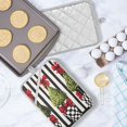 thumbnail image 5 of Yayeee Pot Holders Kitchen Heat Resistant with Pocket 7"x9.8" Cotton Oven Cooking Hot Pads, Black Striped Trees, 5 of 7