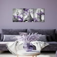 thumbnail image 4 of Visual Art Decor 12x16 Inch Framed Modern Purple Paris Eiffel Tower Canvas Art Prints, 4 of 10
