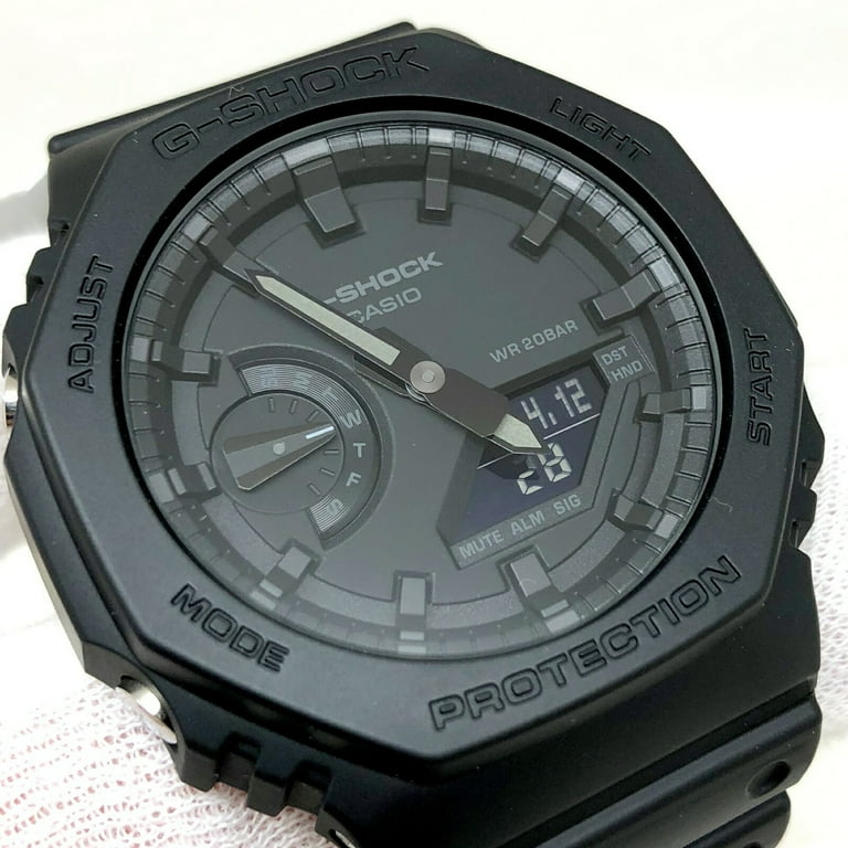 Pre-Owned CASIO Casio G-SHOCK G-Shock Watch GA-2100-1A1JF Octagonal Form  All Black Anadeji Digiana Quartz Simple Men's Casual (Like New)