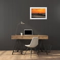 thumbnail image 3 of Yuval 14x11 White Modern Wood Framed Museum Art Print Titled - Surfer at sunset, 3 of 4