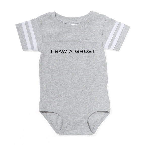 CafePress - I Saw A Ghost - Cute Infant Baby Football Bodysuit