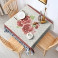 thumbnail image 2 of Square Waterproof Tablecloth Pioneer Reusable Indoor/Outdoor Durable Table Cover 70 Inch X70 Inch, 2 of 6