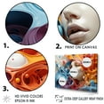 thumbnail image 3 of Designart "Surreal Collage Featuring A Woman In Blue And Red I" Surrealism Wall Decor, 3 of 7